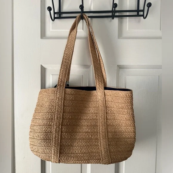 Draper James Straw Bag with Magnolia Scarf - Picture 2 of 3